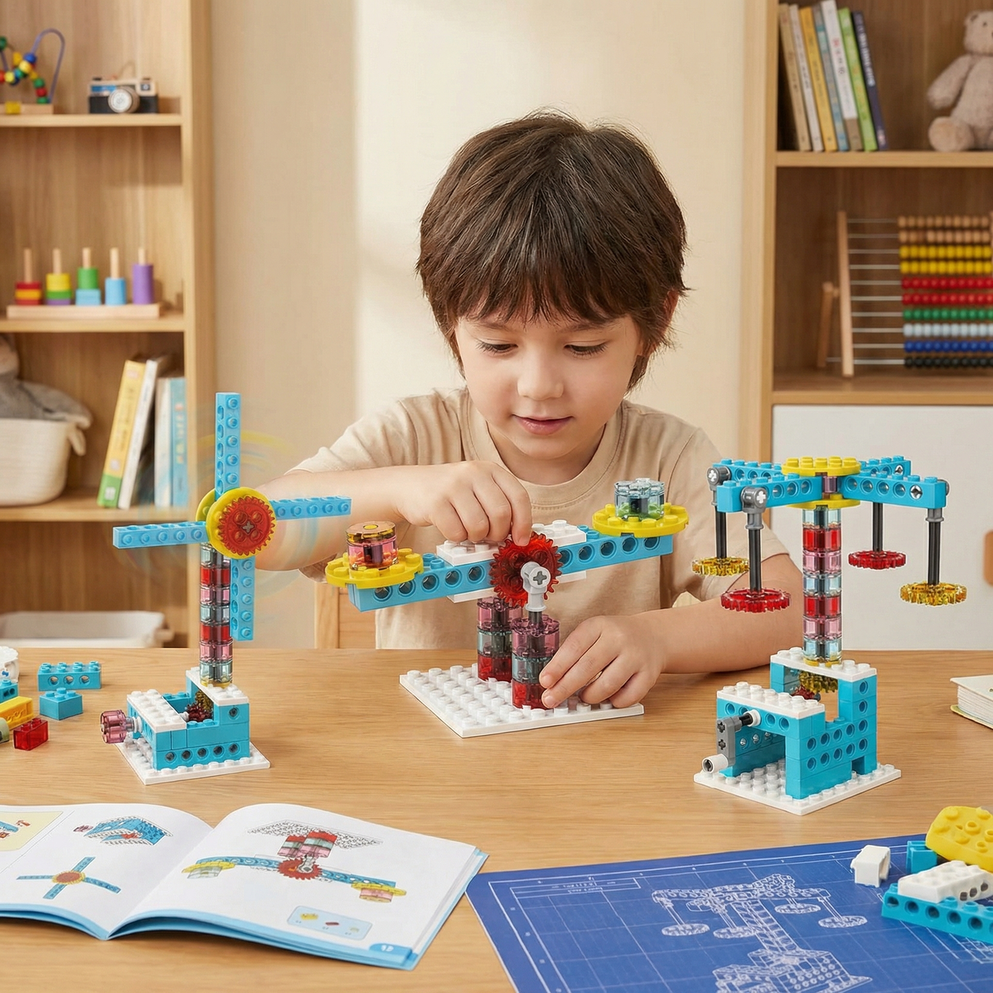 3in1 Science and Engineering Building Blocks Play Set
