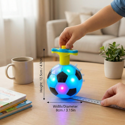 Luminous LED Football Spinning Top Toy