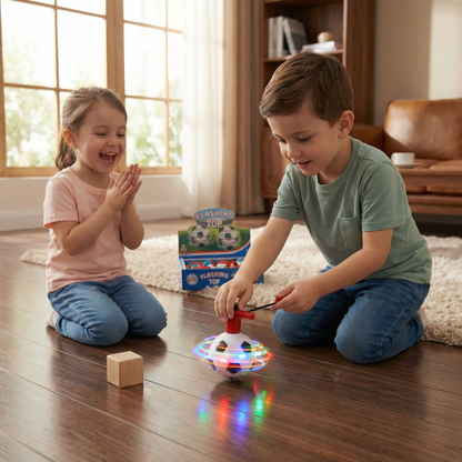 Luminous LED Football Spinning Top Toy