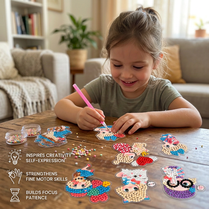 DIY Diamond Art Sticker Craft Kit for Kids