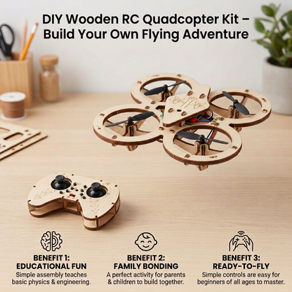 DIY Wooden RC Quadcopter Kit – Build Your Own Flying Adventure