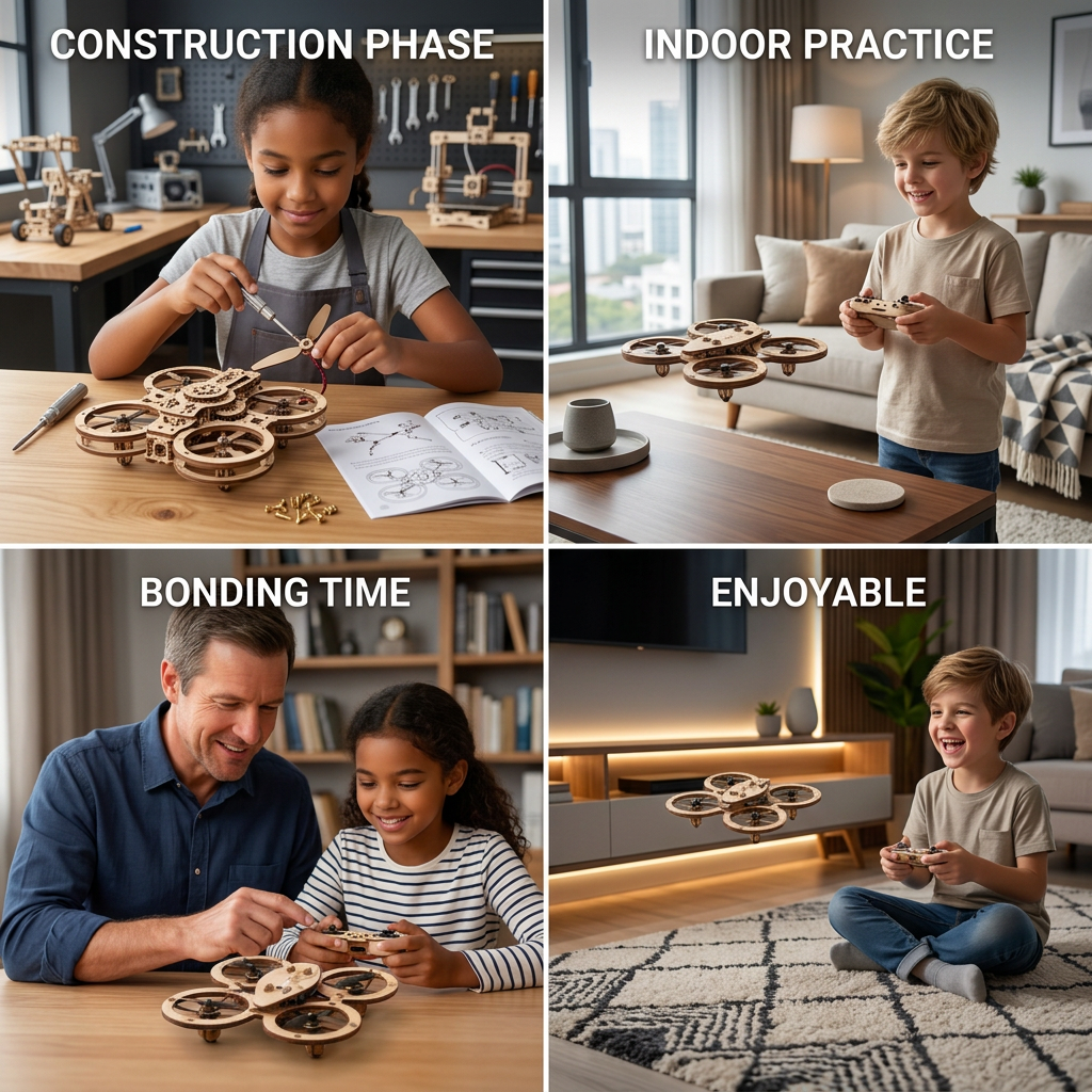 DIY Wooden RC Quadcopter Kit – Build Your Own Flying Adventure