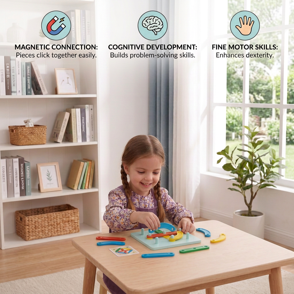 Educational Magnetic Letter & Number Building Set