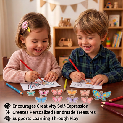 DIY Shrink Art Keychain & Charm Making Kit for Kids