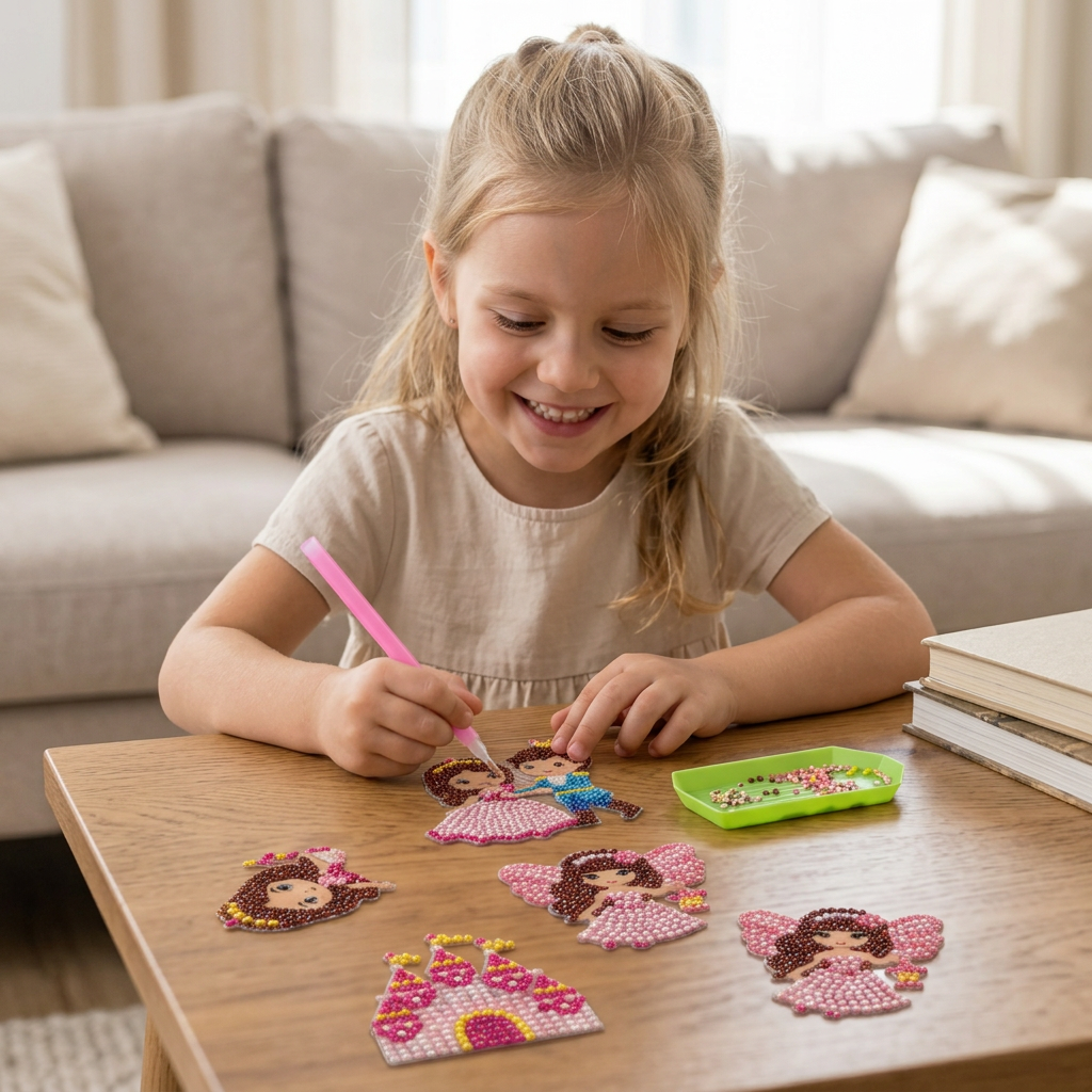DIY Diamond Art Sticker Craft Kit for Kids