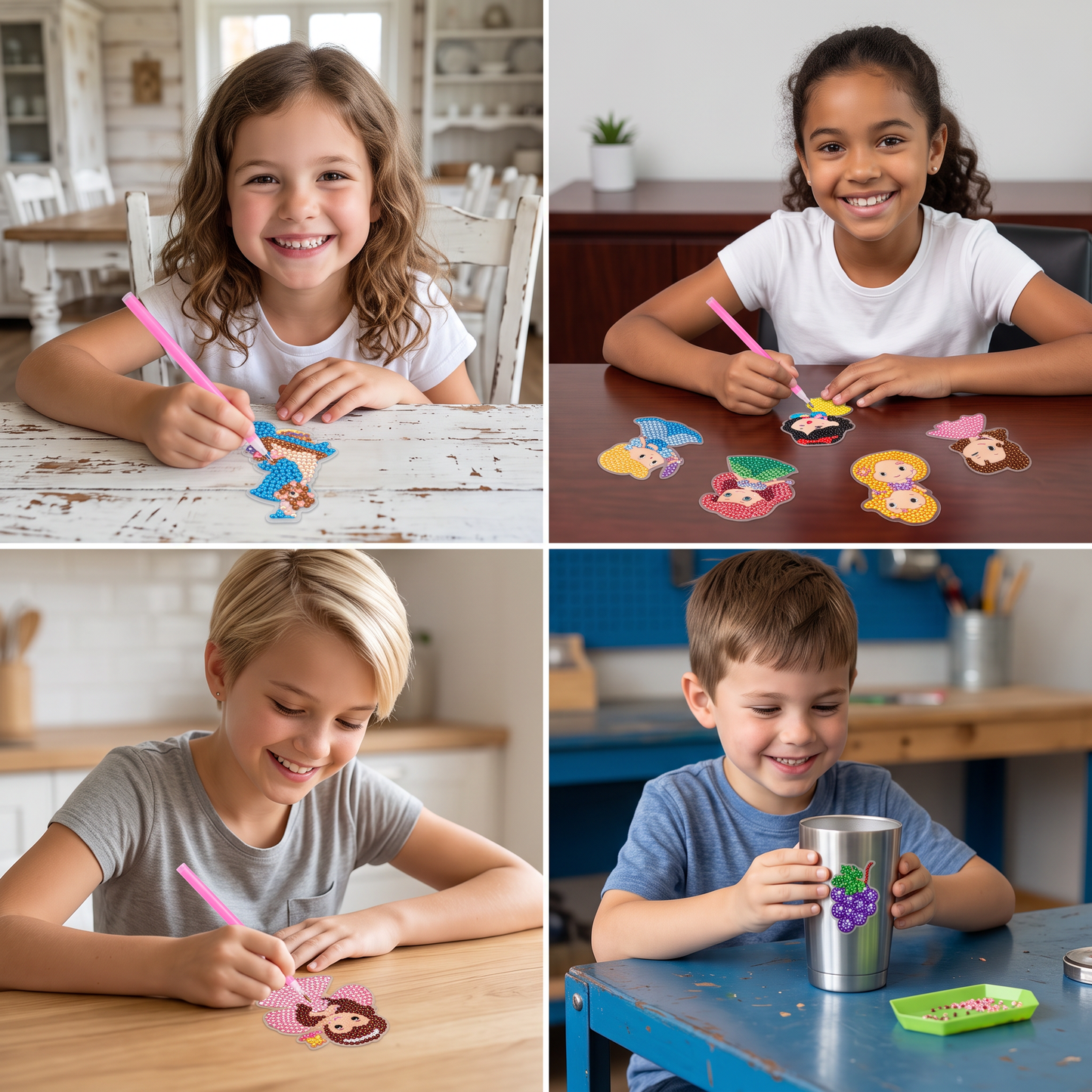DIY Diamond Art Sticker Craft Kit for Kids