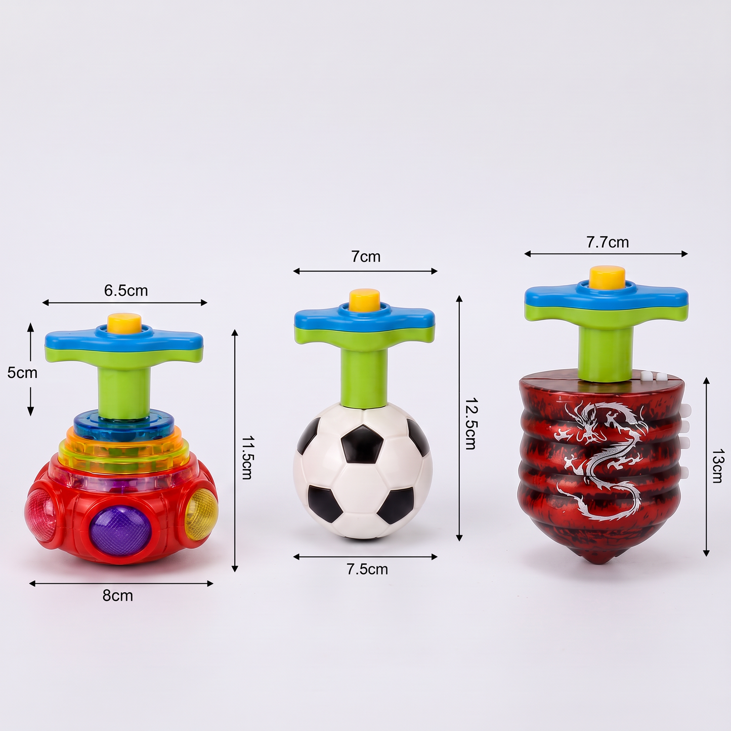 Interactive Light-Up Musical Spinning Top Toy for Kids