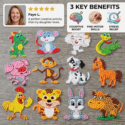 DIY Diamond Art Sticker Craft Kit for Kids