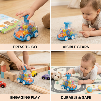 Push & Drive Colourful Gear Cars