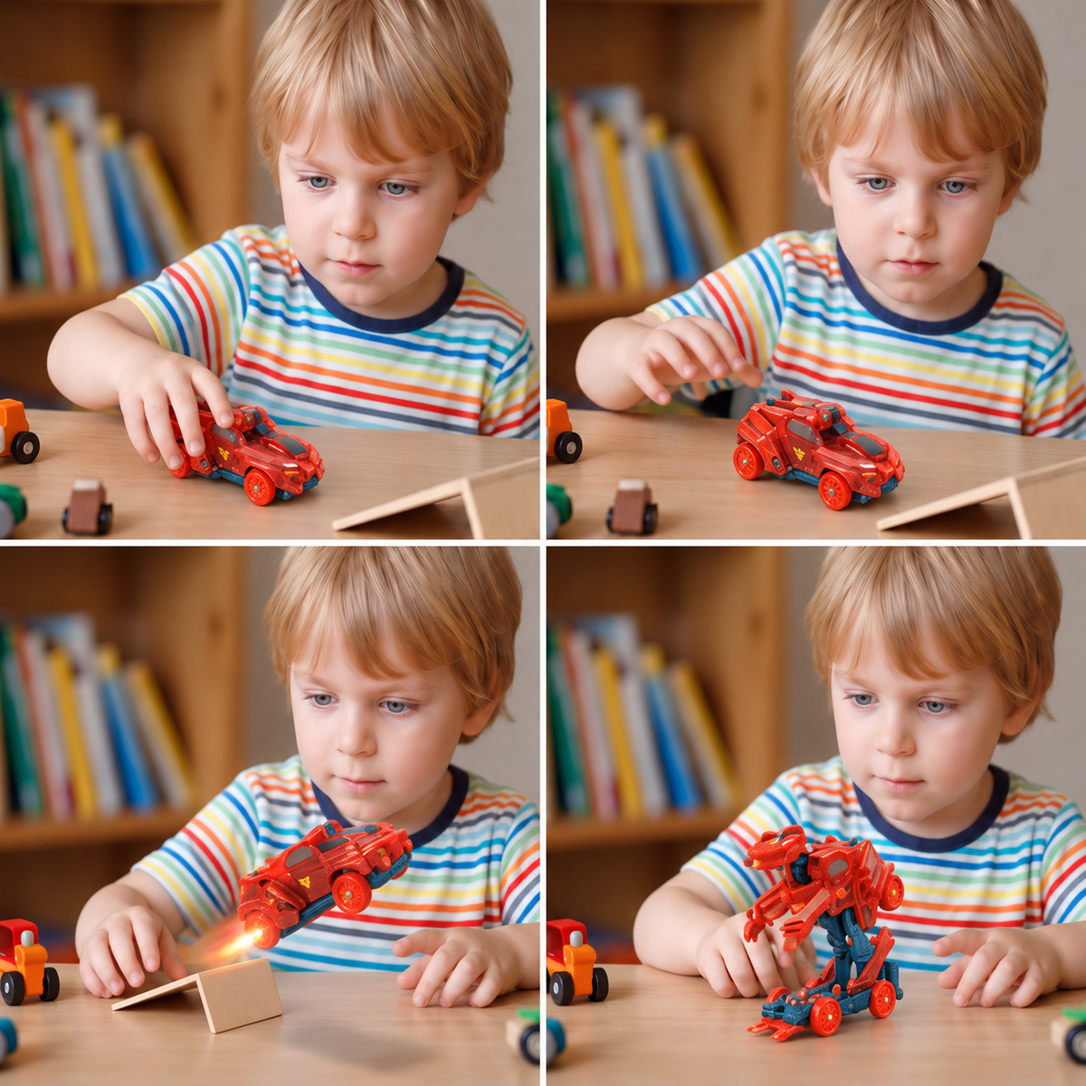 Jumping Transforming Racing Car Toy