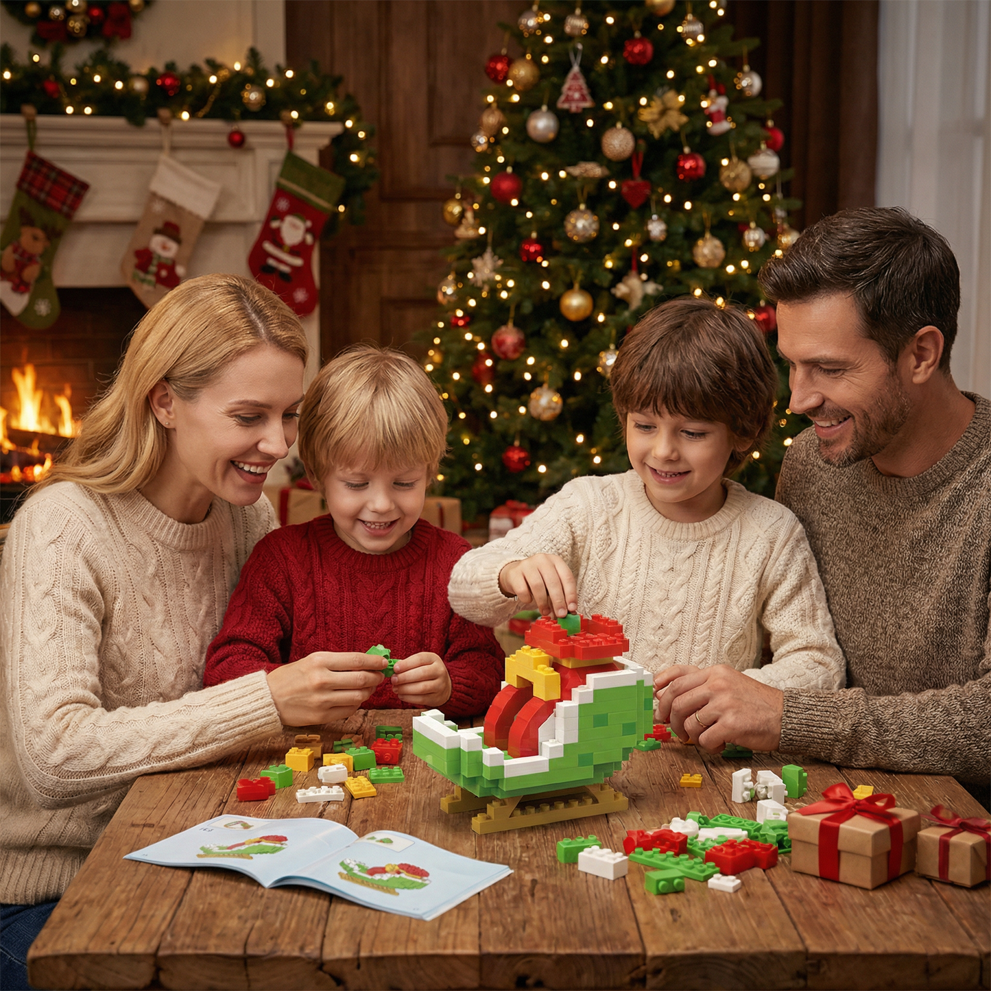 Building block Christmas figures – fun for the whole family