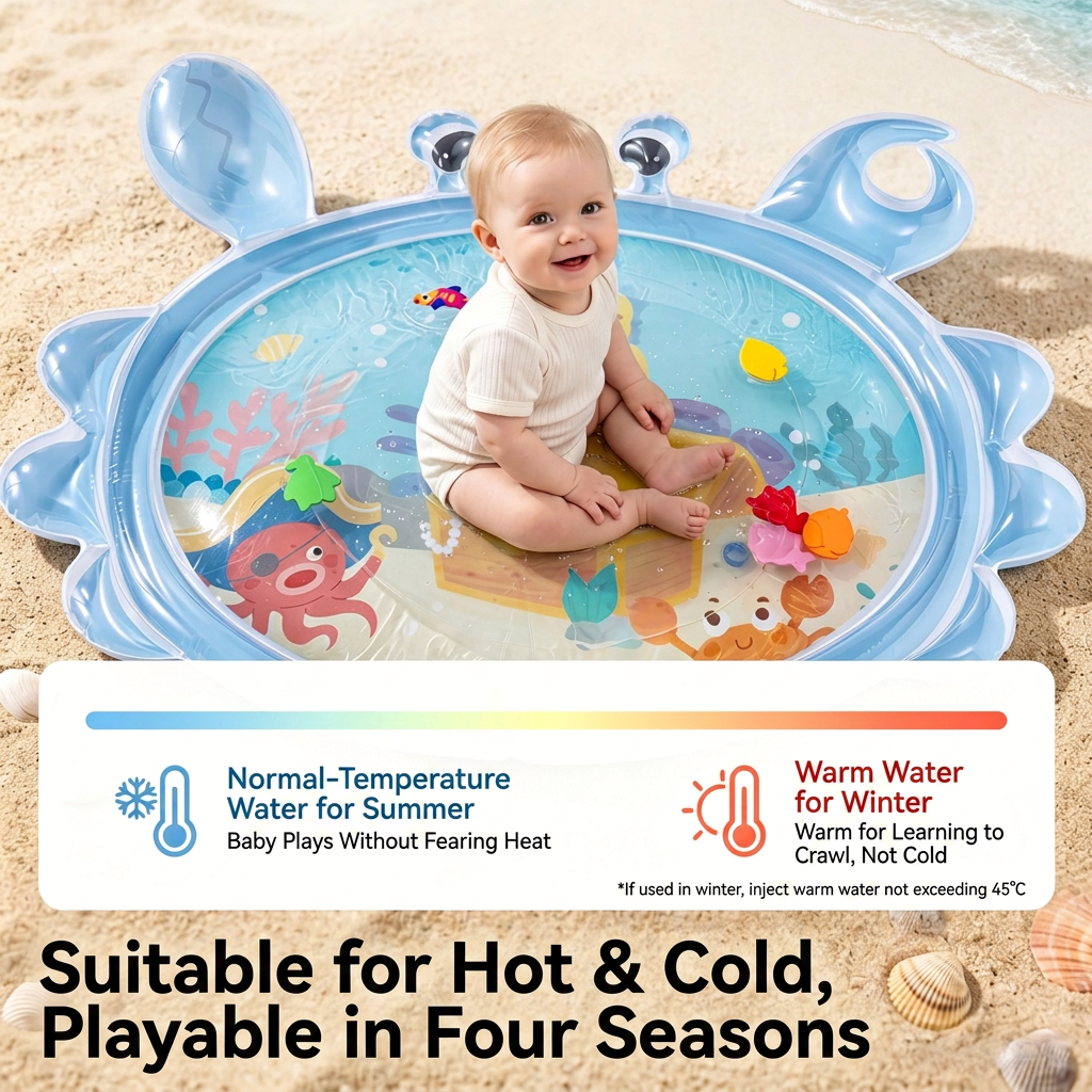 2in1 Interactive Tummy Time Toy & Play Mat