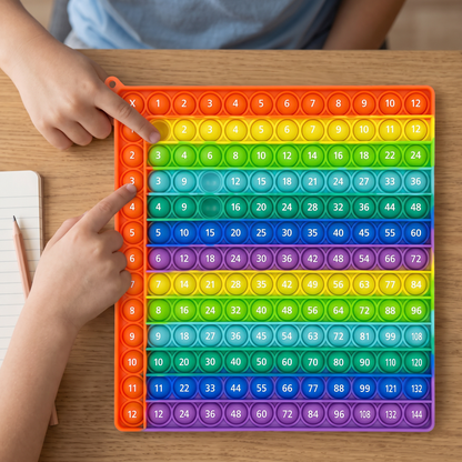 Rainbow Pop Math – Multiplication Fidget Learning Toy