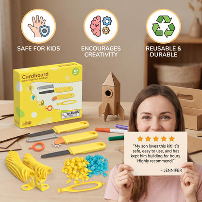 Kids Cardboard Construction Tool Kit