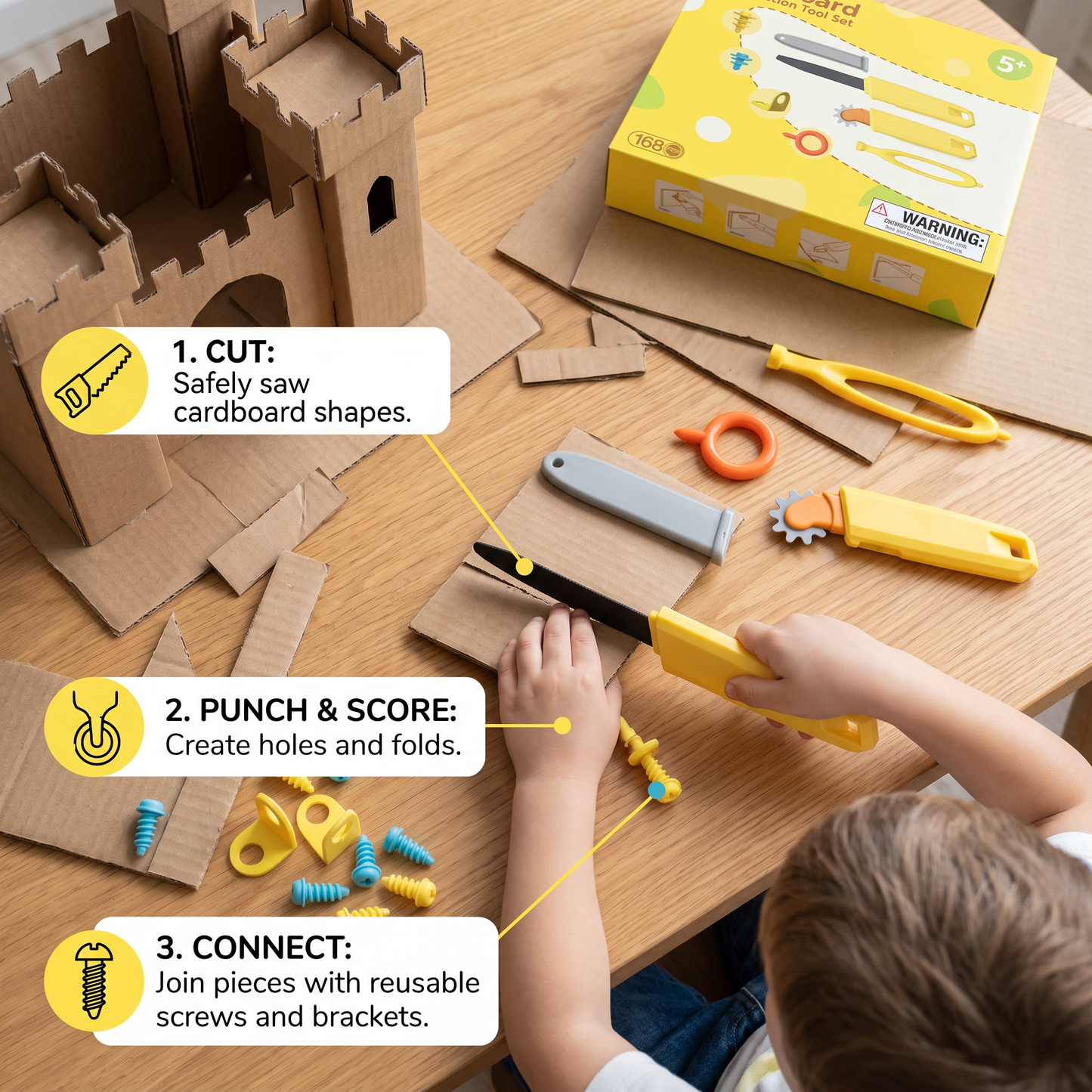 Kids Cardboard Construction Tool Kit