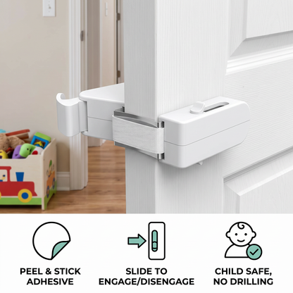 No-Drill Child Safety Door Lock