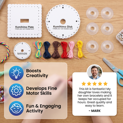 DIY Kumihimo Bracelet Making Kit for Kids