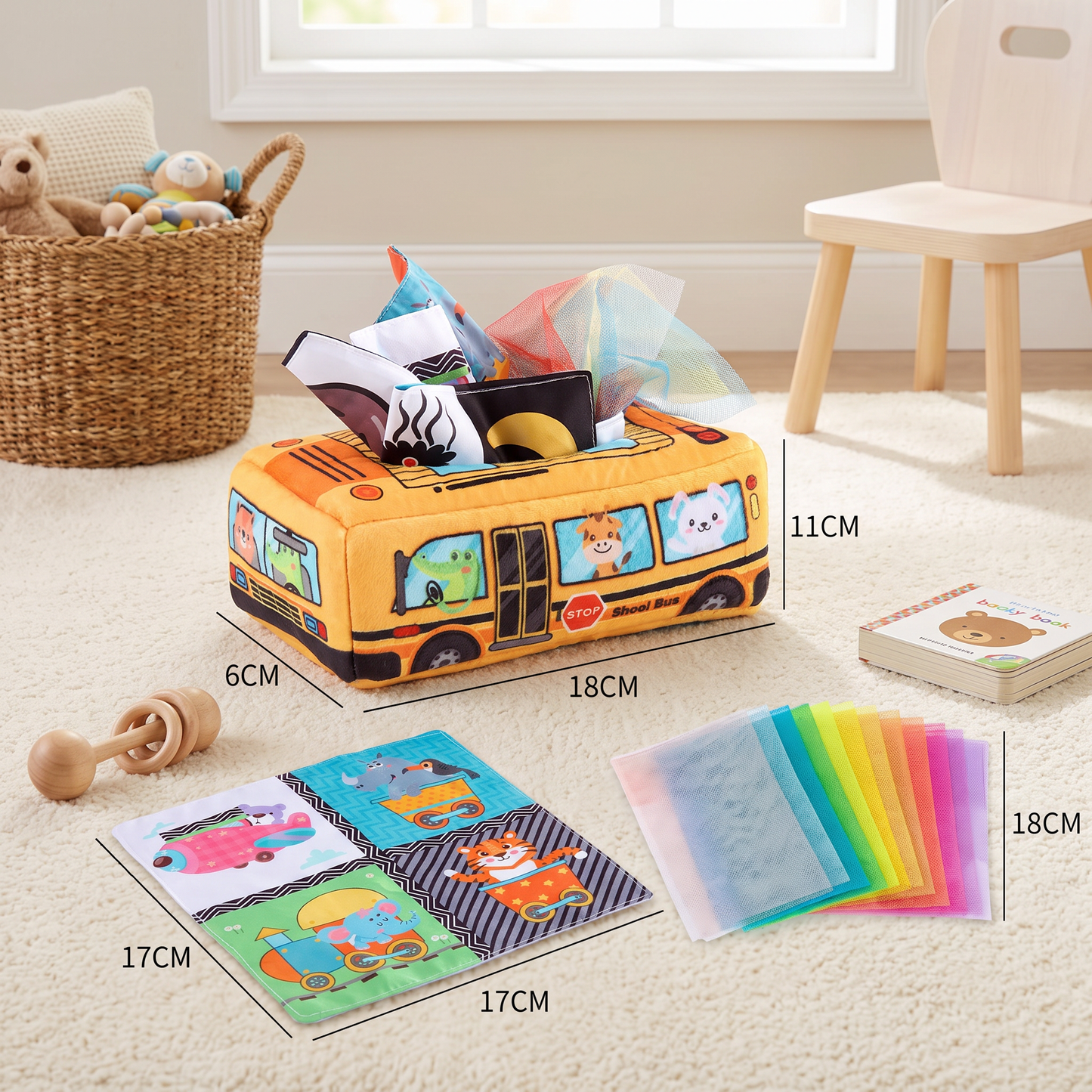 Montessori Magic Tissue Box – Sensory Learning Toy for Babies