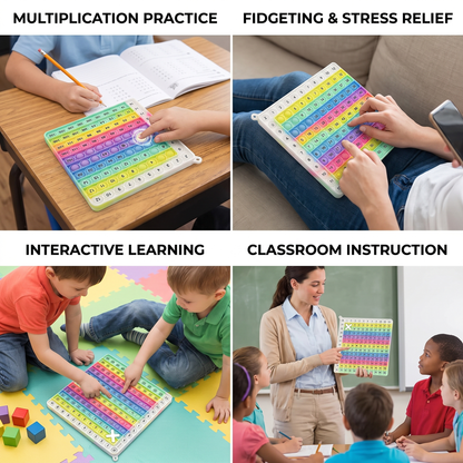 Rainbow Pop Math – Multiplication Fidget Learning Toy