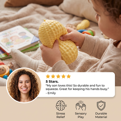 Jumbo Peanut Squishy Stress Toy
