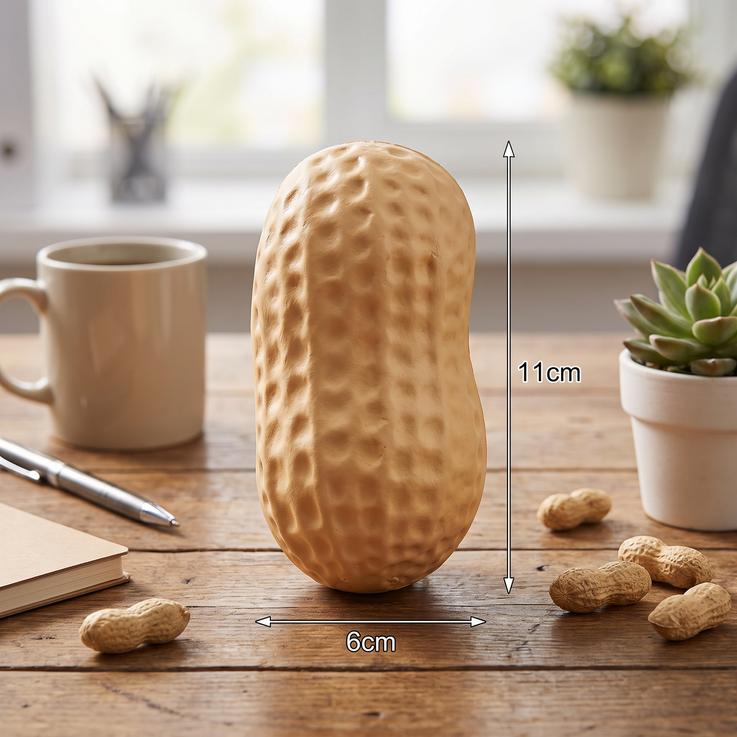 Jumbo Peanut Squishy Stress Toy