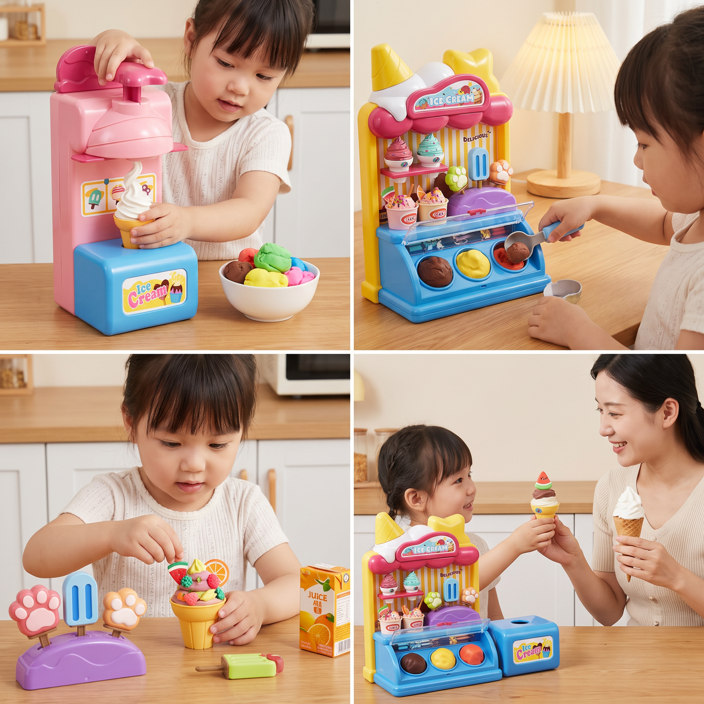 DIY Ice Cream Clay Maker Playset