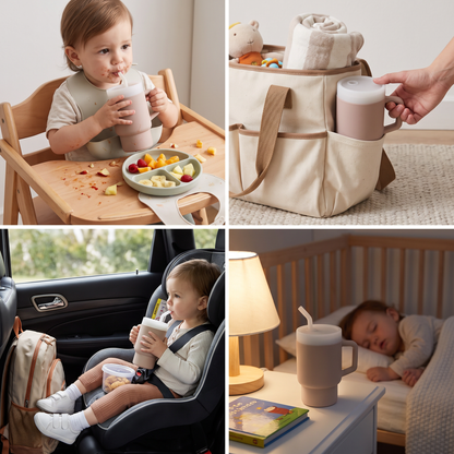 Leakproof Silicone Toddler Straw Cup