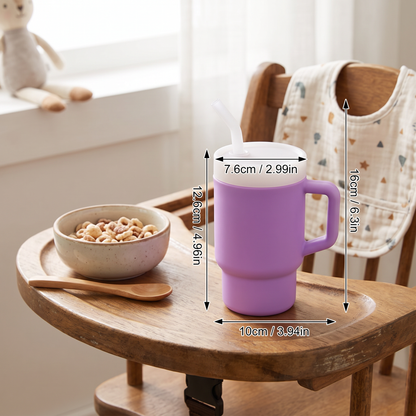 Leakproof Silicone Toddler Straw Cup