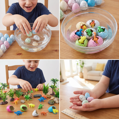 Hatching Dinosaur Egg Kit – Grow-in-Water Dino Eggs with Surprise Toys