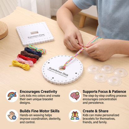 DIY Kumihimo Bracelet Making Kit for Kids