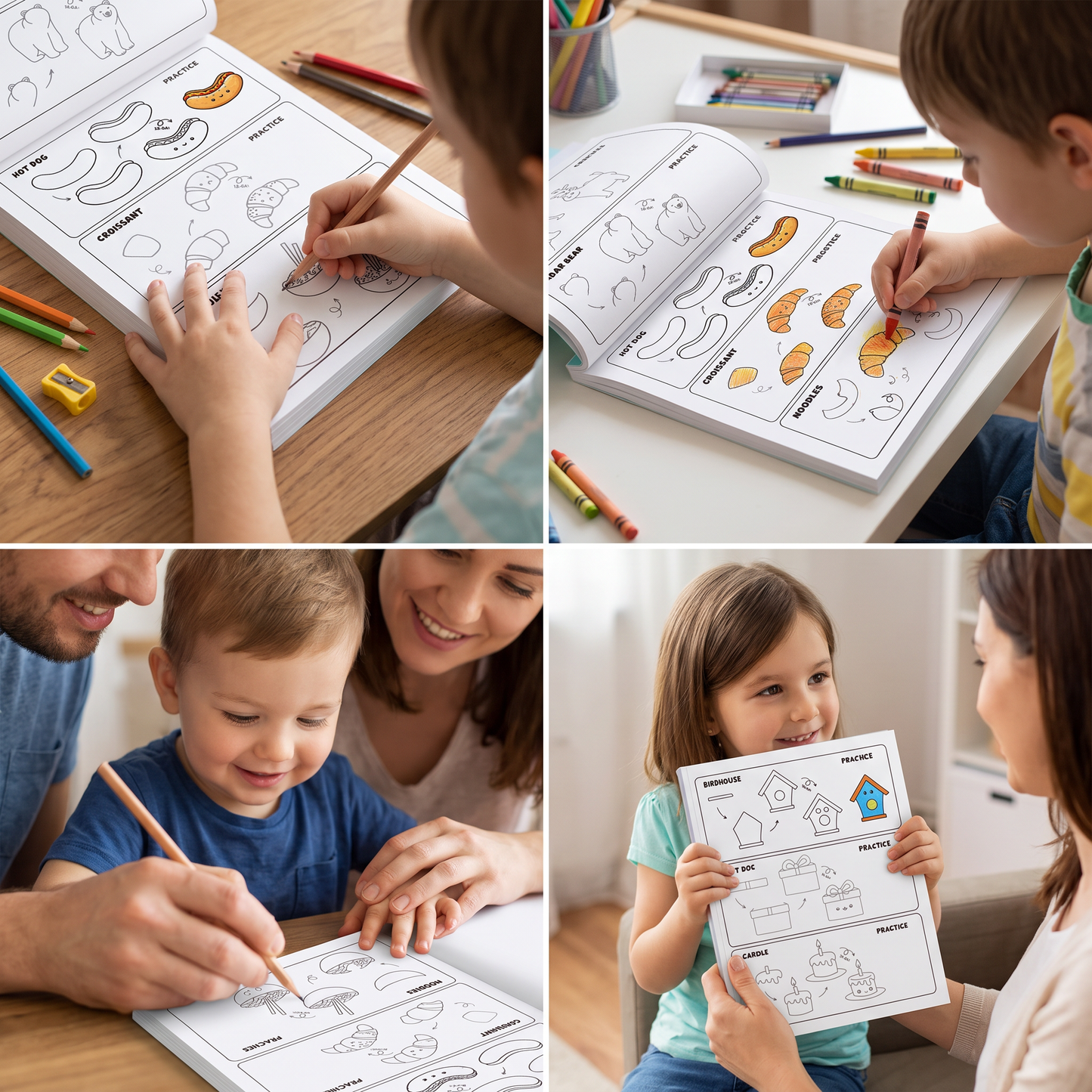 Montessori How to Draw Activity Book – Step-by-Step Learning & Drawing Practice