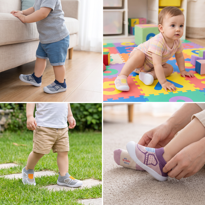 Soft Knit Anti-Slip Baby Sock Shoes for First Steps