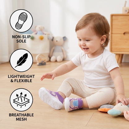 Soft Knit Anti-Slip Baby Sock Shoes for First Steps