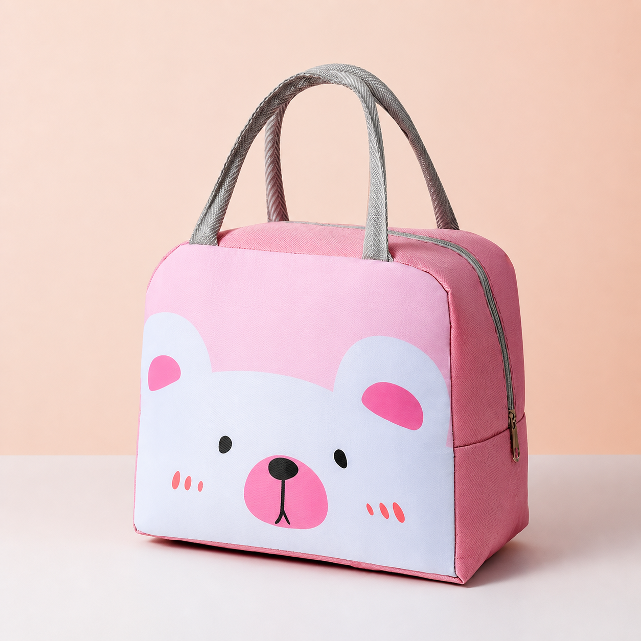 Cartoon Animal Insulated Lunch Bag for Kids