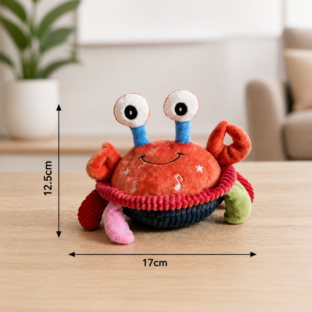Interactive Musical Crab with Voice Function – Moving Educational Toy for Babies