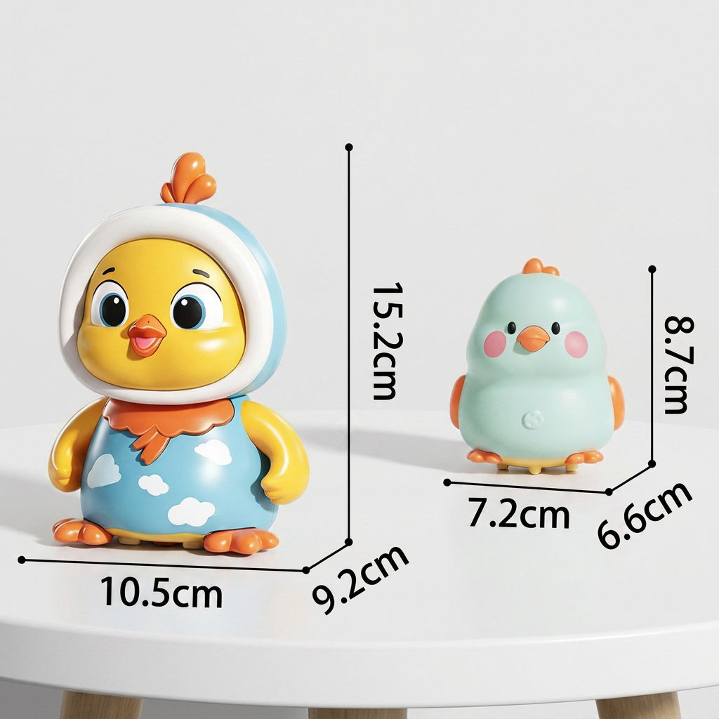 Wobbling Chicken Tummy-Time Toy