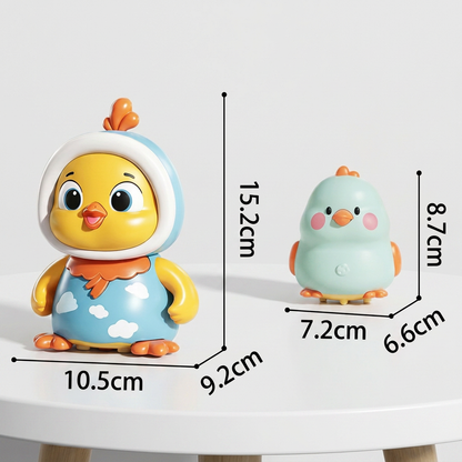 Wobbling Chicken Tummy-Time Toy