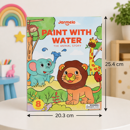 Watercolor Painting Book with Brush – Mess-Free Paint with Water Fun