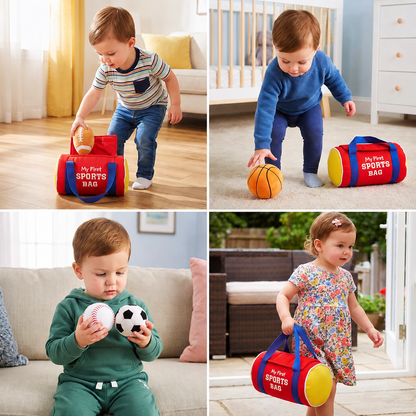 My First Sports Plush Bag – Soft Baby Play Set