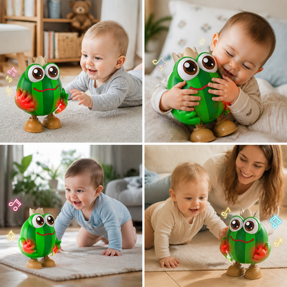Dancing Watermelon Head-Up Tummy Time Toy with Lights & Music