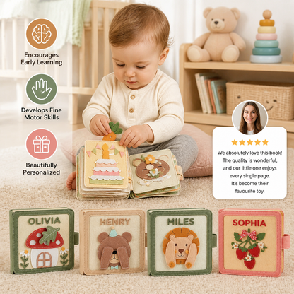 Kids Felt Book Personalized