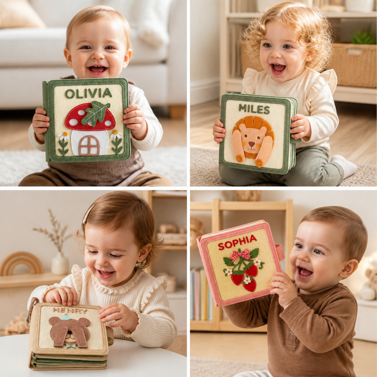 Kids Felt Book Personalized