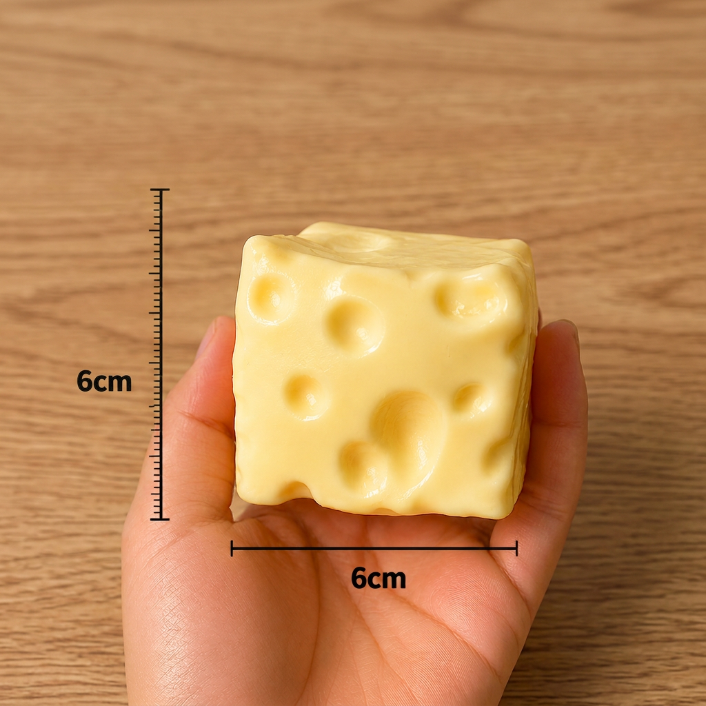 Squishy Cheese Stress Ball – Soft Moldable ASMR Fidget Toy for Stress & Anxiety Relief