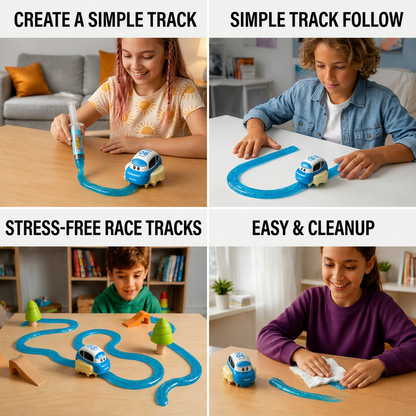 Magic Slime Race Track Set – DIY Electric Car Adventure