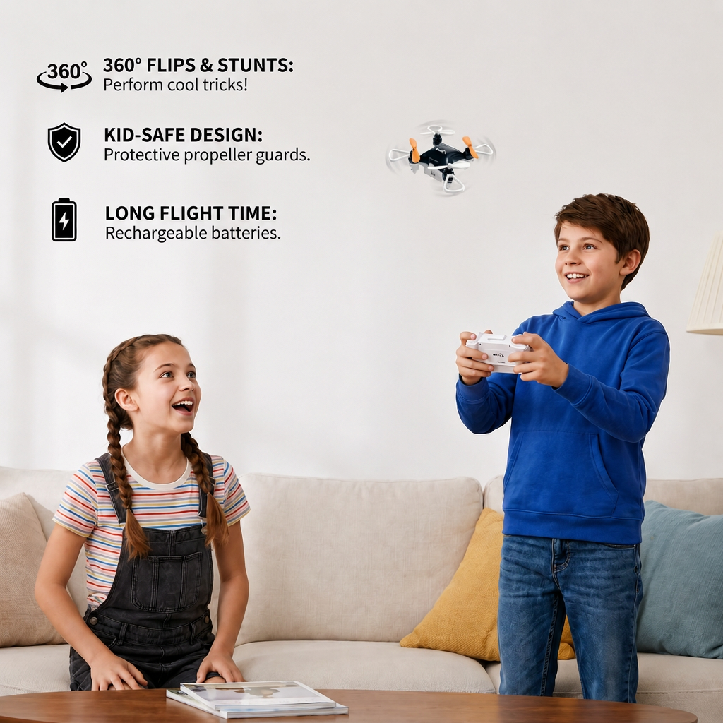 Mini Drone – RC Stunt Flyer for Kids