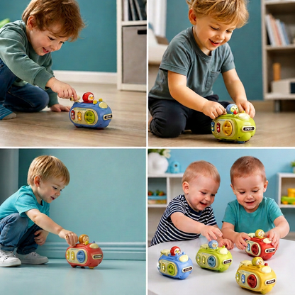 5-in-1 Press & Go Busy Car Toy for Fine Motor Skills Development
