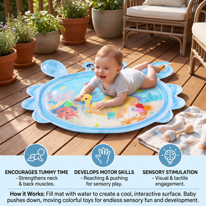 2in1 Interactive Tummy Time Toy & Play Mat
