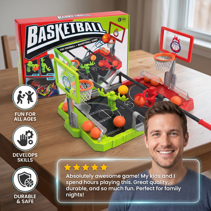 Mini Basketball Battle Game – 2-Player Tabletop Hoops Challenge
