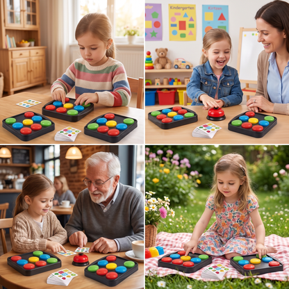 Educational Color Pattern Match Family Bell Game