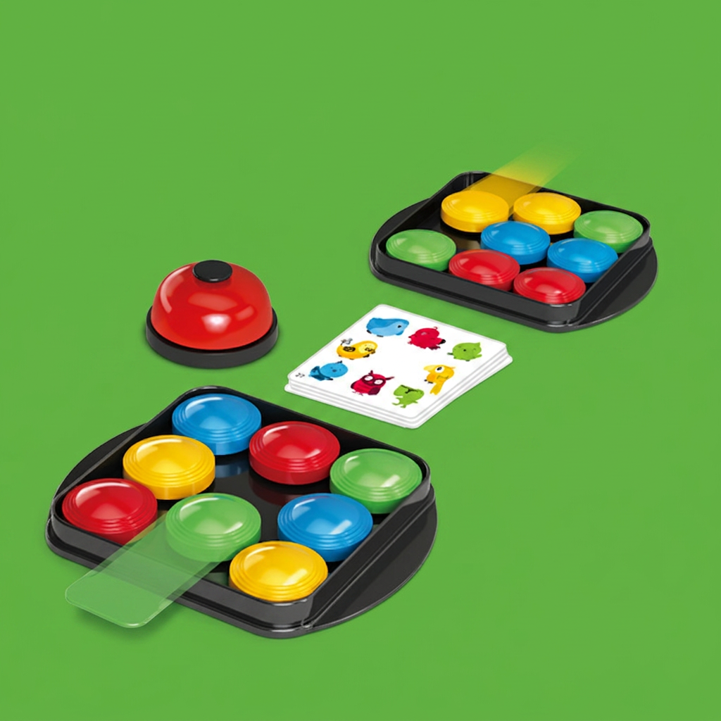 Educational Color Pattern Match Family Bell Game